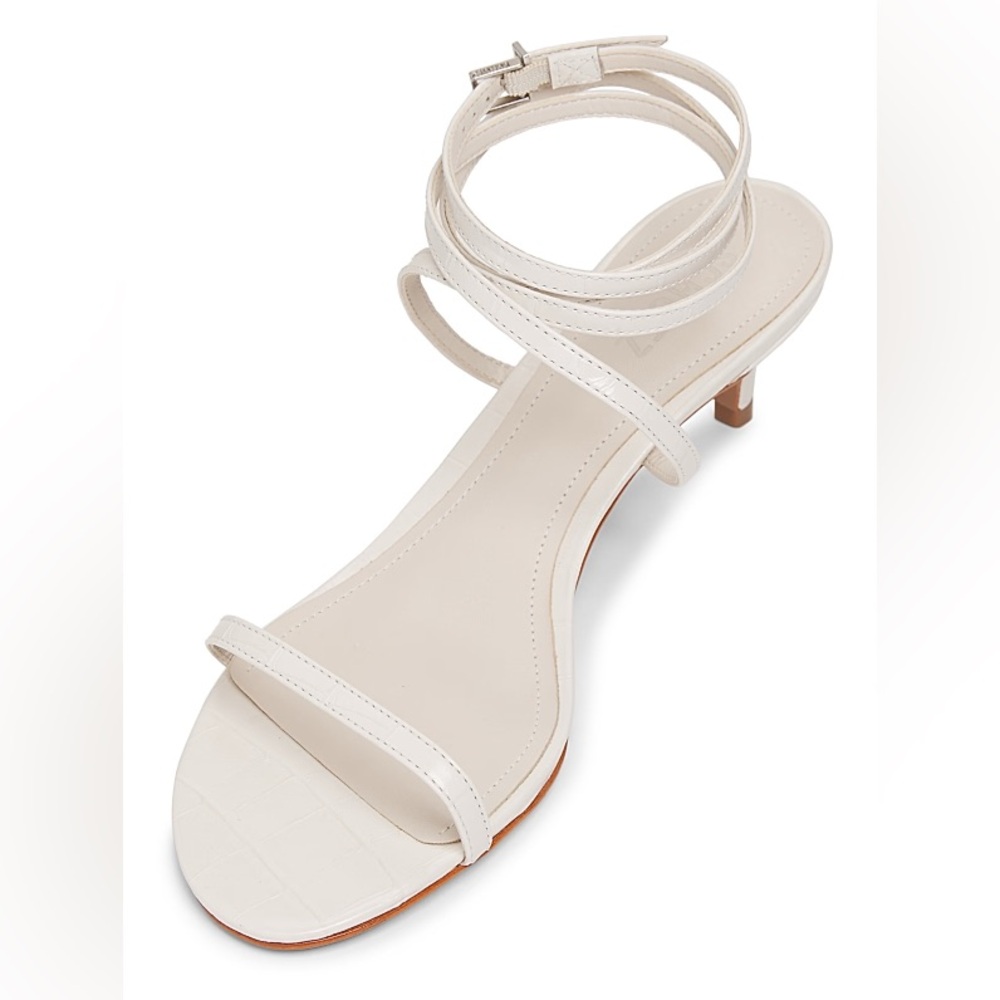 NWT Schutz Sherry Pearl Cream Leather Sandal size 8